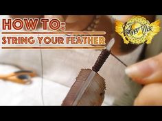 how to string your feather with an arrow