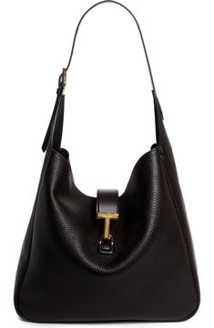 TOM FORD Large Monarch Leather Hobo Bag | Nordstrom Uni Bag, Tom Ford Leather, Slouchy Hobo Bag, Leather Hobo Bags, Tom Ford Bag, Large Hobo Bag, Rollerball Perfume, Leather Hobo Bag, Handbag Straps