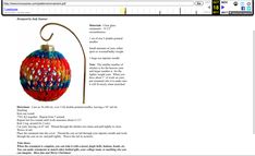 an image of a christmas ornament on a web page with the caption below