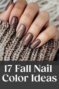 2024 Fall Nail Designs, Fall Nail Colours, Fall Nail Color Ideas, Brown Manicure, Fall Nail Color, Brown Nail, Minimalist Nail, Nail Color Ideas