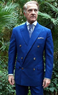 The Always Dapper H. In Stephen Hitchcock, Turnbull & Asser, and Budd. Professional Men, Vintage Mens Fashion, Suits And Jackets, Savile Row, Suit Style, Summer Suits, Tailored Suits, Blue Suit