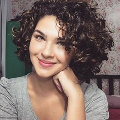 Short Curly Bob Hairstyles, Short Curly Hairstyles For Women, Haircuts For Curly Hair, Hair Styles 2017, True Happiness