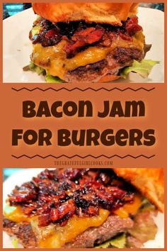 bacon jam for burgers on a plate