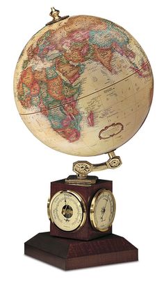 Weather Watch Antique 9 Inch Desktop World Globe By Replogle Globes Floor Globe, Desk Globe, Old Globe, Stylish Baby Clothes, Weather Instruments, Wooden Cubes, Map Globe, World Globe, Measuring Instrument