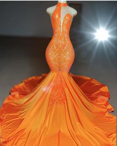 Sleeveless Orange Prom Dress, Sleeveless Orange Evening Dress For Wedding, Orange Sleeveless Dresses For Prom Season, Orange Sleeveless Dress For Prom Season, Orange Backless Party Dress, Fitted Orange Homecoming Dress, Fitted Orange Dress For Homecoming, Orange Backless Evening Dress, Elegant Fitted Orange Gown