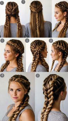 Stylish how to do viking braids hairstyles for Viking Braids Tutorial 💇 Easy Viking Braids, Viking Braids Tutorial, Easy Viking Hair, Viking Braids Hairstyles, Braids Hairstyles Tutorials, Intricate Hairstyles, Braids Tutorial, Viking Braids, Hairstyles Inspiration