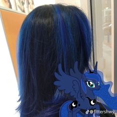 Mlp Hair, Harajuku Hair, Bright Blue Hair, Y2k Inspo, Retro Festival, Hair Color Streaks, Aesthetic Floral, Y2k Cute