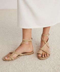 Oiled Leather Strappy Sandal Dark Sand Perfect for anything from beach days to errand runs, this easy essential is a dressed-up version of your favorite pair of flip flops. Do yourself a favor and keep these on foot for seasonal celebrations big and small. Oiled leather sandal with ankle strap and toe ring. Made in Italy. Summer Beach T-strap Sandals With Leather Footbed, Summer Flat Heel Toe Ring Sandals With Removable Insole, Chic Sandals With Heel Loop For Vacation, Flat T-strap Sandals With Leather Footbed For Vacation, Beige Sandals With Single Toe Strap For Vacation, Adjustable Single Toe Strap Footbed Sandals For Summer, Beige Single Toe Strap Sandals For Vacation, Chic Flat Heel Toe Ring Sandals For Beach, Spring Beach Footbed Sandals With Single Toe Strap