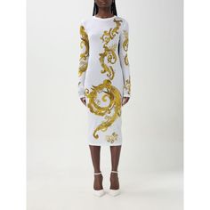 Spring/Summer 2024 Versace Jeans Couture Dress Woman White Size Type: It Sku: Gig-76hao9p871dp938 ~ G03 Welcome To The Official Luosophy Poshmark Closet! Luosophy Is A Luxury Brand Reselling Company Founded In San Diego, Ca From 2016. All Our Products Are Imported From Italy And Sold In The Usa. We Do Our Best To Provide High Fashion, Luxury Items At Affordable Prices. We Guarantee All Our Products Are 100% Authentic. Shop With Us And You Will Forget About Shopping At Department Or Brand Name St Luxury Fitted Summer Dresses, Designer Fitted Midi Dress For Spring, Designer Spring Party Midi Dress, Luxury Formal Summer Dress, Luxury Summer Formal Dresses, Designer Spring Midi Dress For Party, Elegant White Printed Mini Dress, Luxury Summer Dresses For Formal Occasions, Designer Midi Dress For Spring Party