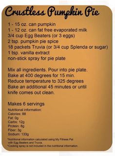 a pumpkin pie recipe with instructions on how to make it