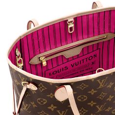 Neverfull PM - Luxury Monogram Canvas Brown | LOUIS VUITTON Luxury Monogram, Louis Vuitton Neverfull Pm, Sac Louis Vuitton, Colorful Textiles, Pink Monogram, Louis Vuitton Official, Vuitton Neverfull, Small Leather Goods, New Handbags