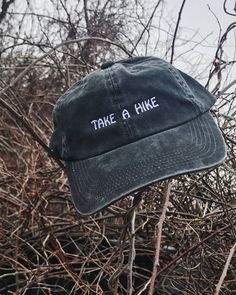 Embroidered TAKE A HIKE Dad Hat | Etsy Cotton Curved Visor Hat For Outdoor, Cotton Hat With Curved Visor For Outdoor, Cotton Baseball Cap For Outdoor, Cotton Dad Hat With Curved Bill For Outdoor Activities, Cotton 5-panel Dad Hat For Outdoor Activities, Black Dad Hat, How To Wash Hats, Bridal Jacket, Take A Hike