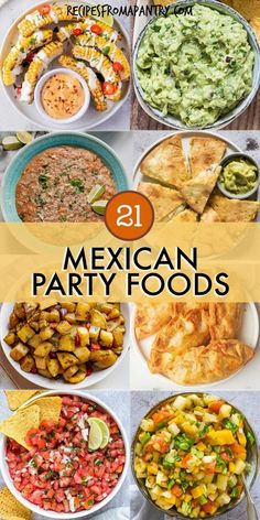 mexican party foods that are ready to be eaten