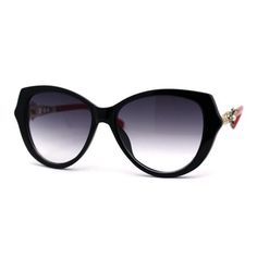 Classic 90s style women's rectangular desinger fashion plastic jewelry sunglasses. Size: 5 13/16" (149mm) x 2 1/4" (57mm).  Color: Black.  Gender: female.  Age Group: adult. Retro Black Sunglasses With Mirrored Lenses, Elegant Black Plastic Sunglasses, Black Vintage Sunglasses, Black Retro Sunglasses With Gradient Lenses, Vintage Black Plastic Sunglasses, Flower Petal, 90s Style, Plastic Jewelry, Pearl Flower