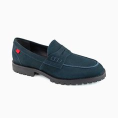 #color_Navy Italo Grainy Modern Structure, Oxford Pumps, Oxford Flats, Slides Sandals, Penny Loafer, Mule Sandals, Penny Loafers, Casual Boots, Chukka Boots