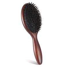 PRICES MAY VARY. Hairbrush: The hairbrush is made of 100% boar bristles and natural beech wood., Boar bristle hair brush not only help you improve hair texture, restore Shine but also Eliminate tangles and reduce frizz. Boar bristles Hair Brush: Boar bristles are the closest material to hair. can balance hair oil and evenly distribute the oil in each hair, increasing shine while reducing frizz and making hair softer. Hair Care Brush: Hair brush Great for Thin Fine Short Fine Hair keep hair healt Keep Hair Healthy, Softer Hair, Bristle Hair Brush, Boar Bristle Hair Brush, Best Hair Brush, Boar Bristle Brush, Short Hairstyles Fine, Brush Hair, Making Hair