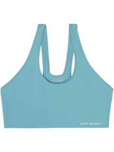 High Stretch Blue Sports Bra For Light Sports, Seamless Tank Sports Bra For Spring, Spring Seamless Tank Sports Bra, Blue Sports Bra For Summer Sports, Blue Summer Sports Bra For Sports, Blue Summer Sports Bra, Blue High Stretch Racerback Sports Bra, High Stretch Blue Racerback Sports Bra, Blue Athleisure Racerback Sports Bra