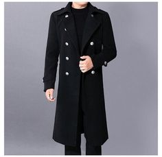 Military Trench Coat, Cloth Coat, Winter Trench Coat, Coat Men, Long Trench, Winter Outfits Men, Long Trench Coat, Casual Jackets, Woolen Coat