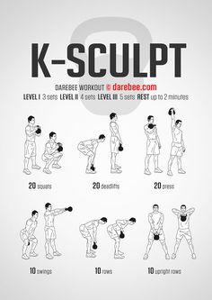 a poster showing how to do kettlebell squats