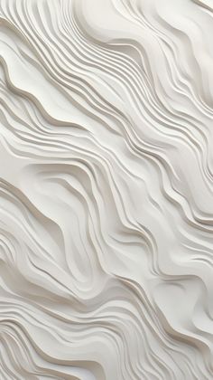 an abstract white wallpaper with wavy lines on the top and bottom, as if it were made out of paper