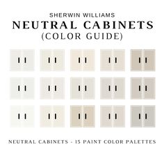 the neutral cabinet color guide for sheryln williams's neutral cabinets