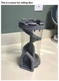 this is a tower for rolling dice