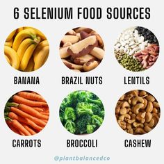 6 selenium food sources Thyroid Healthy Foods, Selenium Rich Foods, Sugar Fast, Healthy Food Chart, Vitamin Rich Foods, Salad Recipes Healthy Easy, Immune Boosting Foods, Ate Too Much