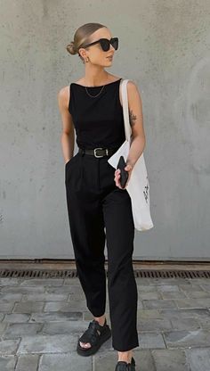 Shein Outfits, Looks Street Style, Looks Black, Nature Tattoos, Casual Work Outfits, Mode Inspo, Looks Chic, 가을 패션, Business Casual Outfits