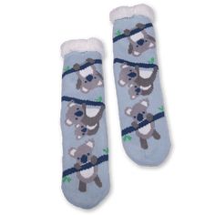 Women's Koala Cozy Warmer Slipper Socks with Sherpa Lining Soft Comfortable Indoor Socks, Super Soft Socks For Indoor Use, Cozy Super Soft Slippers For Home, Super Soft Comfortable Socks For Indoor Wear, Cozy Indoor Slippers, Super Soft Comfortable Indoor Socks, Cute Super Soft Socks For Indoor, Soft Snug Socks For Indoor Use, Cozy Super Soft Home Slippers