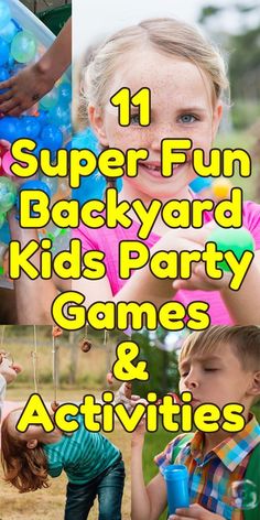 kids party games and activities with text overlay