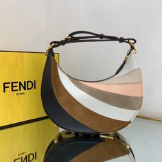 Size: (29x24.5x10cm) It comes with Dust box, Care manual, Tag and Paper bag. Hobo Bags, Luxury Bag, Shades Of Beige, Diagonal Stripes, Fendi Bags, Small Bag, Hobo Bag, Wallet Case, Vintage Gold