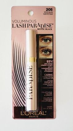 L'Oreal Voluminous LASH PARADISE MASCARA Volume Length  Color: 200 Blackest Black Size: 0.28 fl oz Brand New & Sealed *Packaging May Have Shelf Wear* All Products & Brands Are Authentic, Brand New, Most Have Manufacturers Seal Where Applicable NOTE: Colors May Vary On Different Screens FREE NEXT DAY SHIPPING Please Contact Me If You Have Any Questions Lash Paradise Mascara, Paradise Mascara, Lash Paradise, Blackest Black, Eye Mascara, Screen Free, Volume Mascara, L Oreal, Lashes