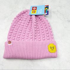 Lego X Target Collection Minifigure Adult Pink Knit Beanie. Slip-On. Cute & Comfy. Nwt / New With Tags. No Stains Or Rips. Lego Knitting, Lego Hat, Lego Toy Story, Lego Accessories, Red Mittens, Lego Toy, Color Block Scarf, Lego Figures, Branded Scarves