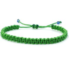 Hand-Made Green String Bracelet With An Evil Eye For Wrist Sizes From 6 To 9 In. These Bracelets Are Worn To Attract Good Fortune, Bring A Good Mood And Ward Off Bad Vibes. The Evil Eye Meaning Has Symbolism In Almost Every Country In The World And In Every Religion. Green String Bracelet, Evil Eye Meaning, Eye Meaning, Evil Eye Protection, Bad Vibes, Eye Bracelet, String Bracelet, Evil Eye Bracelet, Good Fortune