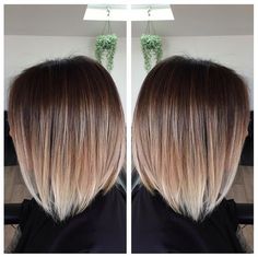 Balayage Chop Blonde Ombre Short Hair, Brown To Blonde Ombre, Short Ombre Hair, Hairstyle Trends, Lob Hairstyle, Short Hair Balayage