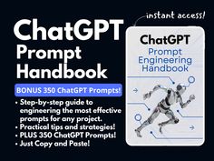 a book cover with an image of a robot running and text that reads chatgt prompt