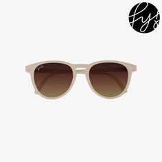 These premium modern children's sunglasses are both stylish, and mom-approved. The smooth matte glasses are durable, spring hinge, bendable, and protective without compromising your or your little ones' aesthetic. 100% UV Protection. Size options: Measurements: (W)12in, (L)1in / (W)5cm, (L)3cm - Weight: 24lbs Measurements: (W)14in, (L)1in / (W)6cm, (L)3cm - Weight: 24lbs Colour(s): Beige Material(s): Scratch Resistant UV400 Lens. Tags: PJ-4503-3 Everyday Adjustable Polarized Sunglasses, Everyday Plastic Sunglasses With Uv Protection, Everyday Plastic Sunglasses With Mirrored Lenses, Beige Sunglasses, Classic Sunglasses, Spring Hinge, Uv Protection, Sunglasses, Tags