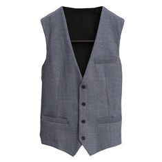 Our heathered grey stretch suit vest is crafted from a performance fabric blend that is extremely stretchy while still providing an incredibly professional appearance. This vest is lined with our dress shirt fabric making it lightweight, breathable, and moisture-wicking. It also features our signature athletic fit that rewards those with an athletic physique. Vest design details: Single-breasted 4-button closure Rear adjustment clinch Jetted pockets Black buttons and buttonhole stitching "The Vo Athletic Physique, Vest Design, Professional Appearance, Stretch Dress Pants, Performance Dresses, Vest Designs, Dress Shirt Sleeves, Fabric Making, Suit Vest