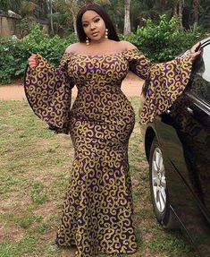 Plus Size Ankara, Kitenge Dress, African Kaftan, Ankara Maxi Dress, Ankara Dress Styles, African Prom Dresses, Ankara Gowns, African Fashion Designers, Ankara Skirt