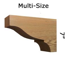 an image of a wood corbing with the measurements for each piece in it