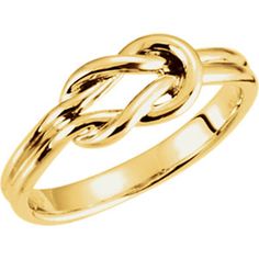 14k Yellow Gold High Polish Love Knot Ring. Items Also Available in White and Rose Gold upon request. Love Knot Ring, Infinity Love, Horn Pendant, Gold Rings Jewelry, Three Stone Diamond, Sparkling Rings, Average Weight, Knot Ring, Love Knot