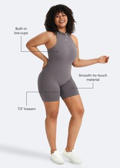 Sleek, stylish, and comfortable—our Sleeveless High-Neck Bodysuit is the perfect base layer for any outfit. Looking for plus size athleisure that’s chic and comfortable? This bodysuit’s flattering fit and ultra-soft feel are just right. Gray Sleeveless Activewear For Loungewear, Functional Fitted Sleeveless Bodysuit, Solid Sleeveless Shapewear Activewear, Compressive Sleeveless Shapewear Bodysuit, Sleeveless Yoga Bodysuit Shapewear, High Stretch Sleeveless Bodysuit Athleisure, Sleeveless Shapewear Bodysuit For Yoga, High Stretch Sleeveless Bodysuit In Athleisure Style, Seamless Sleeveless Shapewear Activewear