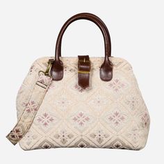 Ethnic Cream Carpet Handbag Purse carpet bag MCW Handmade Beige Top Handle Weekender Bag, Beige Weekender Bag With Top Carry Handle, Formal Beige Bags With Rolled Handles, Formal Beige Shoulder Bag With Rolled Handles, Beige Rectangular Weekender Bag With Detachable Strap, Beige Round Handle Satchel For Daily Use, Beige Satchel With Round Handle For Daily Use, Elegant Beige Satchel Weekender Bag, Cream Shoulder Bag With Round Handle For Travel