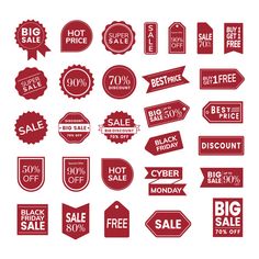 big sale badges and stickers