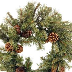 "Find the 22\" Noble Pine & Pinecone Wreath by Ashland® at Michaels. This wreath is perfect for showing off in your living area during Christmas. This wreath is perfect for showing off in your living area during Christmas. Place it on your wall, window, or mantel to lend your home a festive touch. Details: Green and brown 22\" (55.88 cm) Plastic, tin, pinecone, iron wire Recommended for indoor use | 22\" Noble Pine & Pinecone Wreath by Ashland® | Michaels®" Christmas Place, Pinecone Wreath, Wall Window, Iron Wire, Pine Needles, Christmas Items, Home A, Christmas Magic, Pine Cones