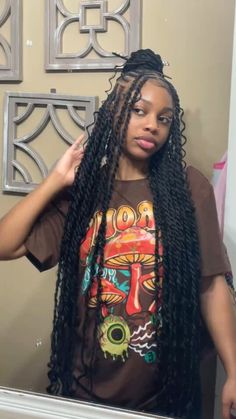 Check out 60 more island twists hairstyles we’re loving right now featuring the type of hair that’s used & Island twist maintenance tips. Black And Brown Senegalese Twists, Messy Marley Twists, Fall Hair Braids, Sinhalese Twist, Black Girls Twist Hairstyles, Hairstyles Twist Braid, Colored Island Twist, Fulani Island Twist Hairstyle, Medium Island Twist With Curls