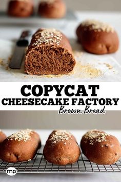 Cheesecake Factory Bread Cheesecake Factory Bread, Cheesecake Factory Recipe, Cheesecake Factory Brown Bread, Bread For Breakfast, Easy Bread Recipe, Restaurant Recipes Famous, Cheesecake Factory Recipes, Sourdough Bread Sandwiches, Bread Rolls Recipe