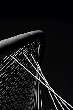 black and white photograph of the underside of a bridge