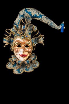 Boccaccione Joker authentic venetian mask in ceramic. Handcrafted according to the original Venice carnival tradition. Manifactured in Venice by the famous venetian masters. Each item is provided with certificate of authenticity. Mask Dimensions Height: 45 cm Widtht: 32 cm Depth: 12 cm Venetian Clown, Masquerade Mask Aesthetic, Carnival Inspiration, Venice Mask, Mask Aesthetic, Clock Faces, Carnival Of Venice, Venice Carnival, Venetian Masks