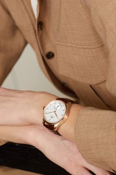 Iwc Schaffhausen, Pocket Watches, Fine Watches, Clean Face, Gold Case, Sleek Look, Swiss Made, Net A Porter, Red Gold